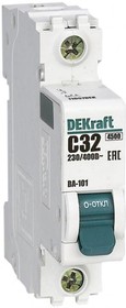 Автоматический выключатель ВА101 1Р 32А 4,5kA  &quot;DEKraft&quot;