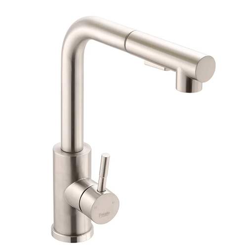 Смеситель "Potato P0047S" одноручковый для кухни, нержавейка