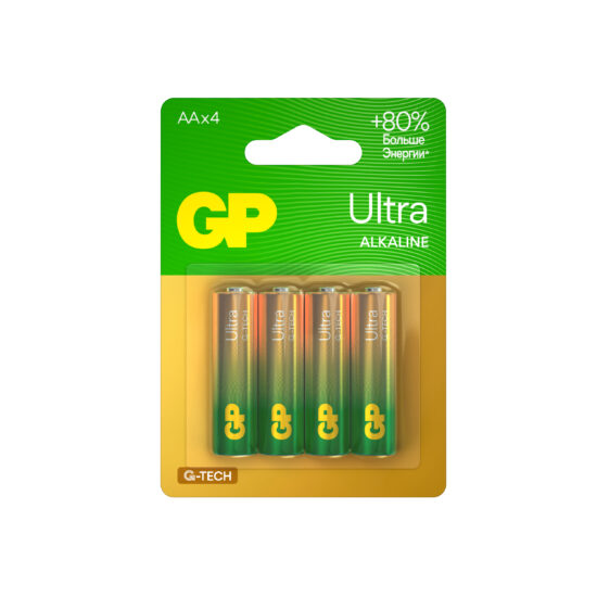Эл. питания GP Alkaline ULTRA G-Tech LR6 BL4 15AUA21-2CRSBC4 (1/10/40)
