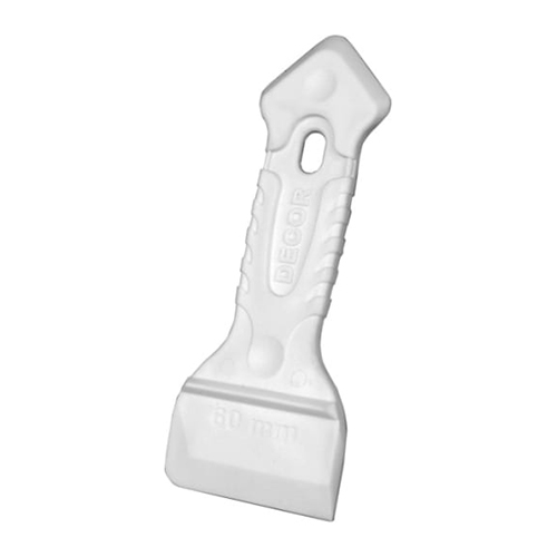 Шпатель  60мм, двусторонний, резиновая ручка, Decor, Россия