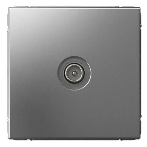 Розетка ТВ проходная 4DB, механизм (без рамки), ARTGALLERY алюминий