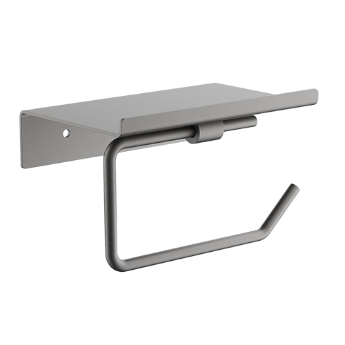 Держатель для туалетной бумаги "Belz B9001-3", оружейная сталь