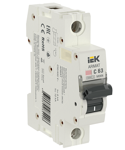 ARMAT Автоматический выключатель M06N 1P C 63А IEK