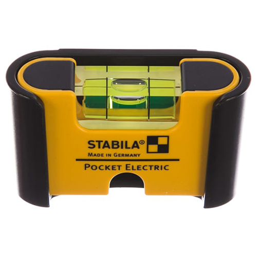 Уровень тип Pocket Electric (1 гориз., точность 1мм/м) с чехлом на пояс, ST-18115 "Stabila"