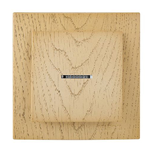 Выключатель "NILSON Touran" одноклавишный с подсветкой, скрытой проводки, Клён