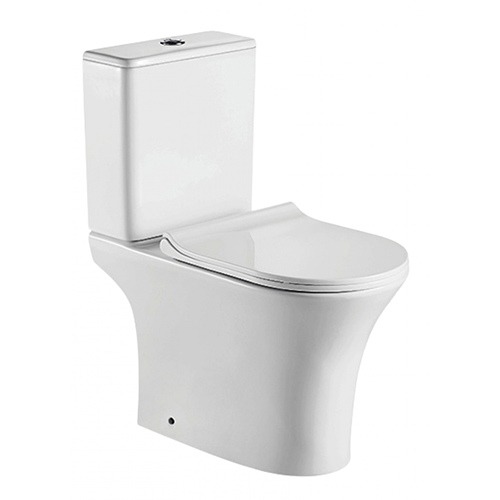 Унитаз-компакт &quot;ZM&quot; горизонтальный выпуск, нижняя подводка &quot;1217A&quot; с крышкой мультилифт