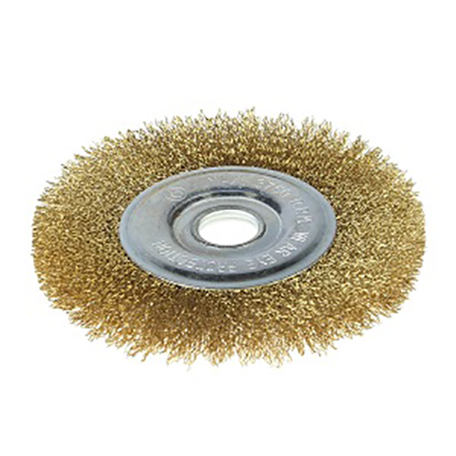 Щетка "MG" 100мм, крацовка дисковая, латунированная проволка, MG