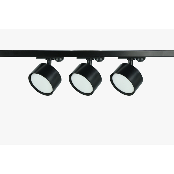 Комплект трековых светильников однофазных ЭРА "TR71-SET3-GX53-BK" 3 шт под лампу GX53 с шинопроводом 80 см черный