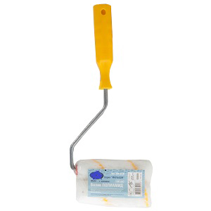 Валик 150мм, полиамид, ворс 12мм, ролик d=15мм, ручка d=6мм удлиненная, 2 ролика, Decor