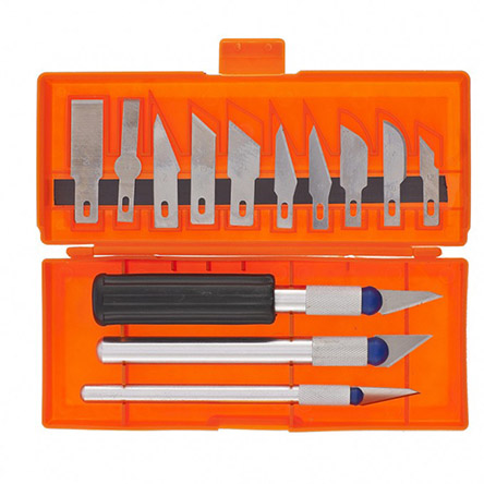 Набор резцов "Sparta" по дереву, пластиковые и металлические рукоятки, 13шт