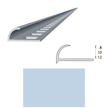 Раскладка, 7-8мм, L=2,5м, наружная, &quot;Голубая&quot;