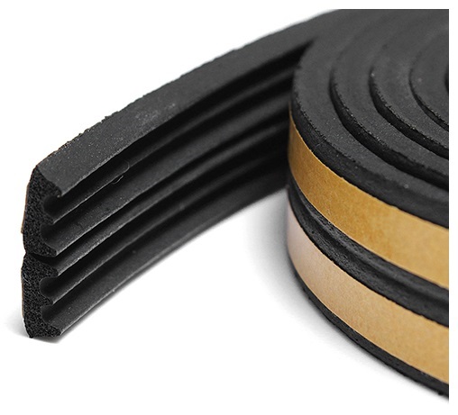 Уплотнитель E-профиль черный, 15м*9мм*4мм