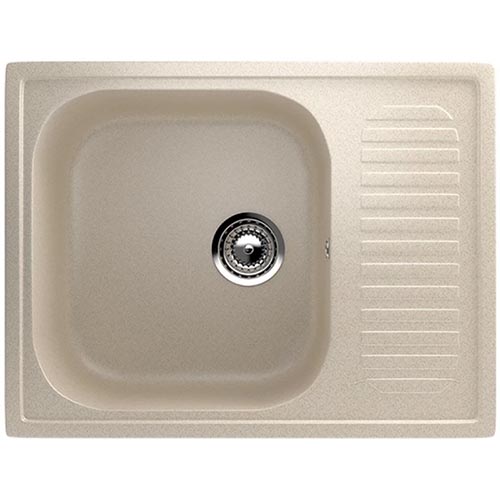 Мойка из искусственного гранита  "Ulgran",640*490*190мм "прямоугольная", бежевый