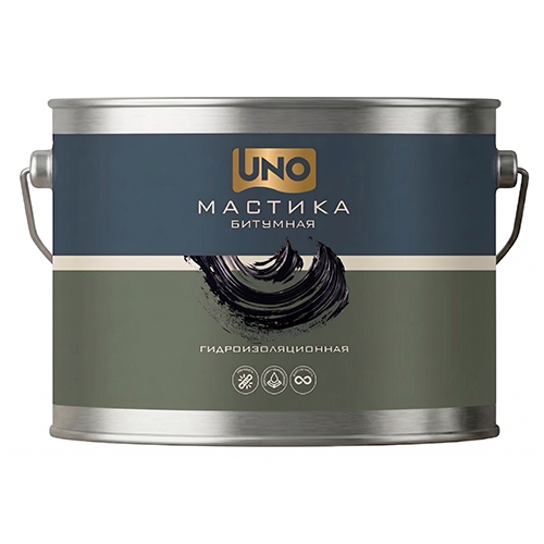 Мастика битумная гидроизоляционная "UNO"   ГОСТ 30693-2000 фас.  21,6л