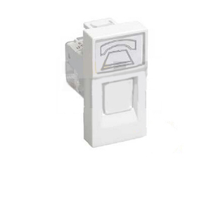 Розетка телефонная RJ-11, категория 3, 1 модуль для кабель-канала &quot;Праймер&quot; РКФ-10-00-П &quot;ИЭК&quot;