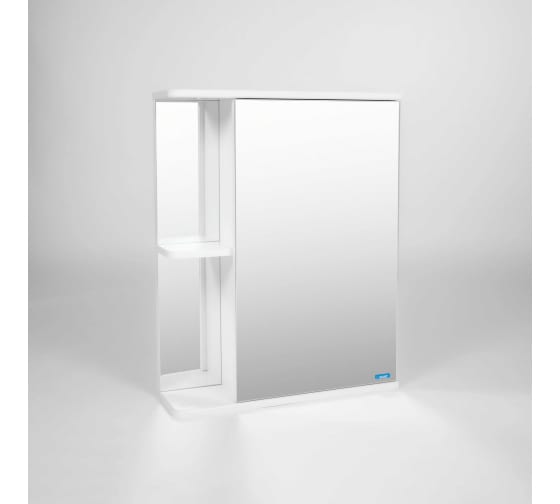 Шкаф с зеркалом "Париж 55", 550*700*160мм, правый, белый