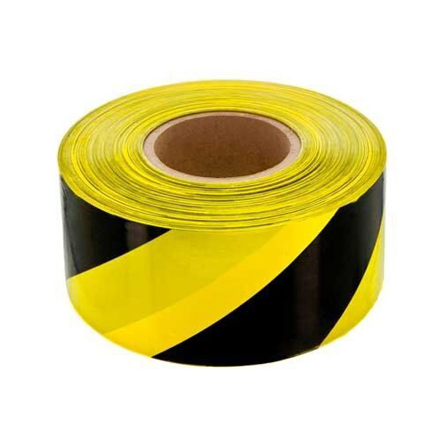 Лента сигнальная желто-черная "Admiral", 50мм*150м, 36шт/уп