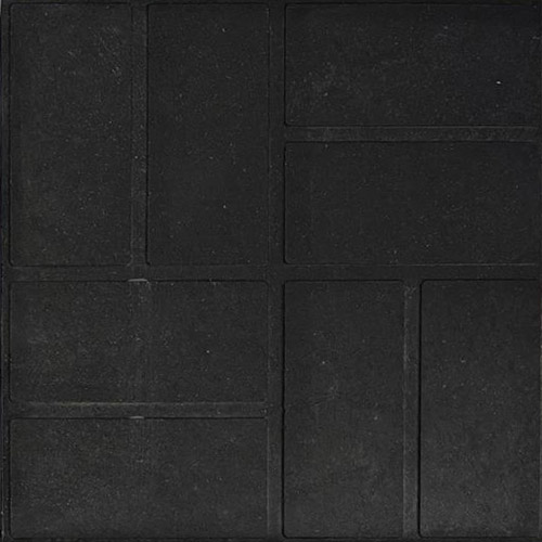 Плитка тротуарная полимерная  8 кирпичей 330х330х35  (черная) 4кг., 1п-150шт.