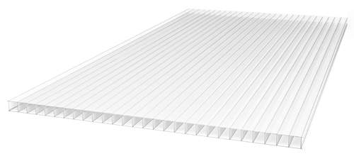 Сотовый поликарбонат 6000*2100*8мм, 0,86кг/м2, прозрачный