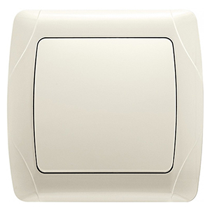 Выключатель 1-кл, "Carmen Viko", скрытой проводки, кремовый