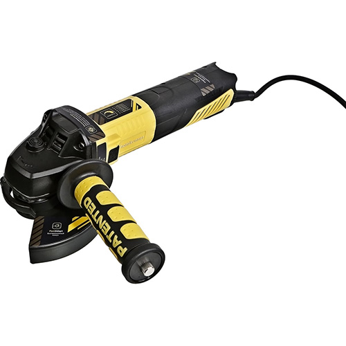 УШМ 125мм "Hanskonner" HAG16125BE, 1600Вт, 3000-10000об/мин, БЕСЩЁТОЧНАЯ