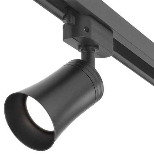 Светильник трековый поворотный Basic System MR16, GU10 Vetro Черный MRL 1001