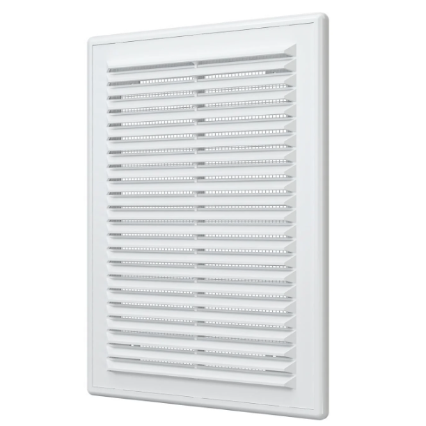 Решетка пластиковая вентиляционная 183*253, белая