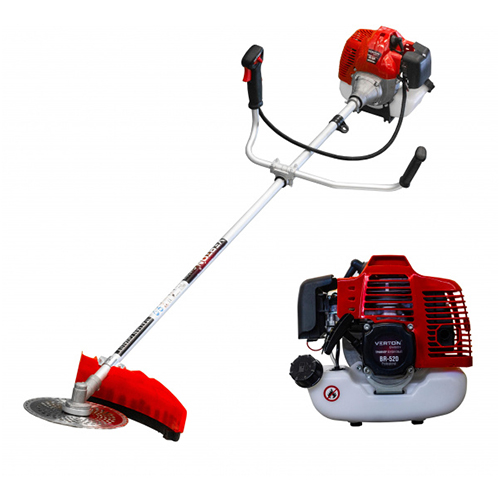 Бензиновый триммер BR-520 professional, объем 52,0см3, не разъемная штанга, ранец,  дисковый нож 40 &quot;Verton&quot;