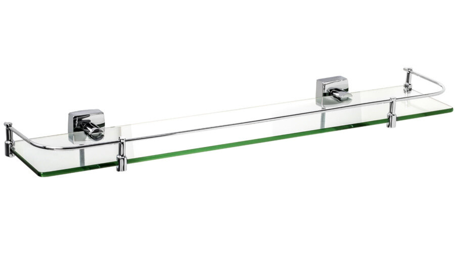 Полка "Kvadro" стеклянная, хром FX-61303B