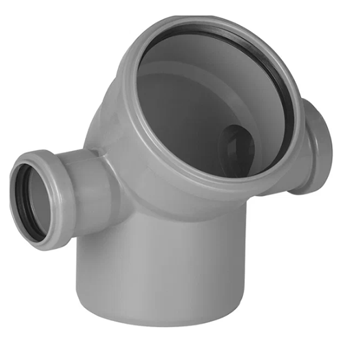 Отвод для внутренней канализации РР d110 с левым и правым выходом 50*45°
