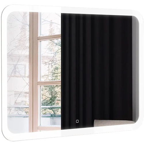 Зеркало "Ева-Voice-2" 1000*800мм, сенсорный выключатель, голосовое управление