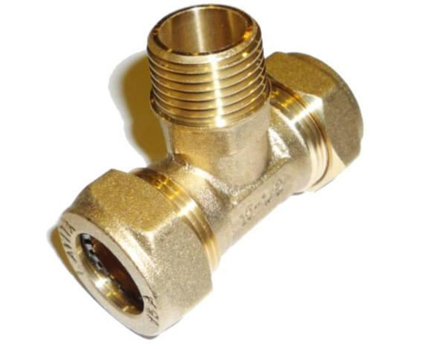 Тройник для гофрированной трубы, TS(F) 25*1н*25