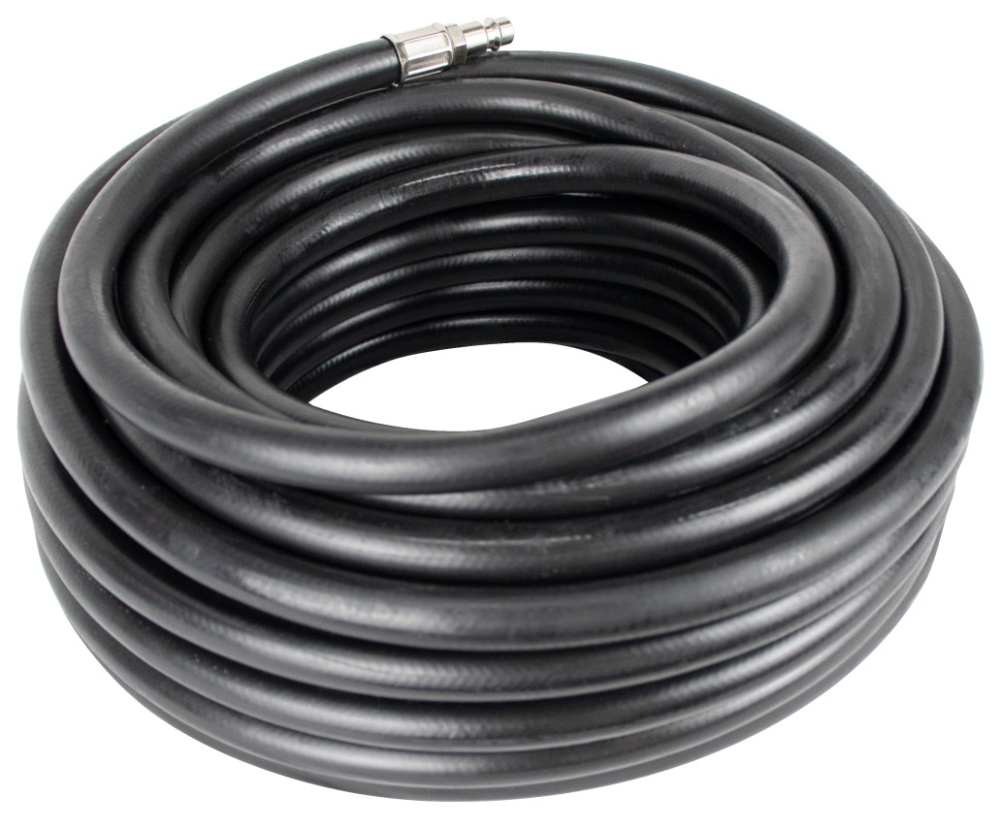 Шланг маслостойкий армированный с быстросъемами Verton Air RH20 (10*15-диаметр внутренний и внешний, диаметр штуцера 1/4, давл 20 бар,длина 20м)