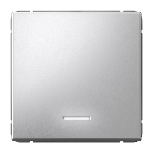 Выключатель 1-кл. с/п с инд., механизм (без рамки), ARTGALLERY алюминий