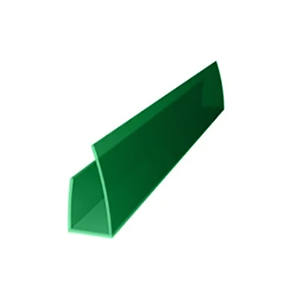 Профиль торцевой 2100*10мм, зеленый
