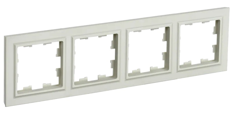 Рамка 4-мест. &quot;BRITE&quot;, беж. IEK
