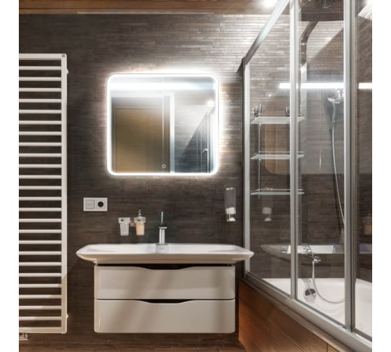 Зеркало &quot;Коралл 70&quot; 700*685мм, сенсорный выключатель