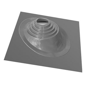 Уплотнитель кровельных проходов угловой "Мастер флеш№2" 200-280мм, силикон угловой серебро Литком