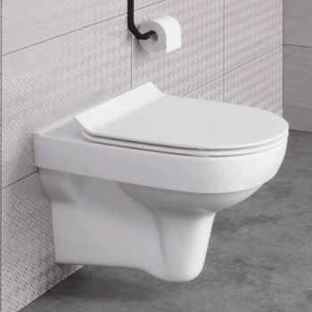 Унитаз "Cersanit Stworki Clean On DPL EO slim " подвесной, безободковый, микролифт 