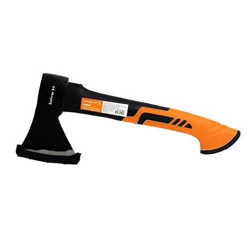 Топор "Bohrer" кованый  800г, фибергласс 360мм с резиновым покрытием