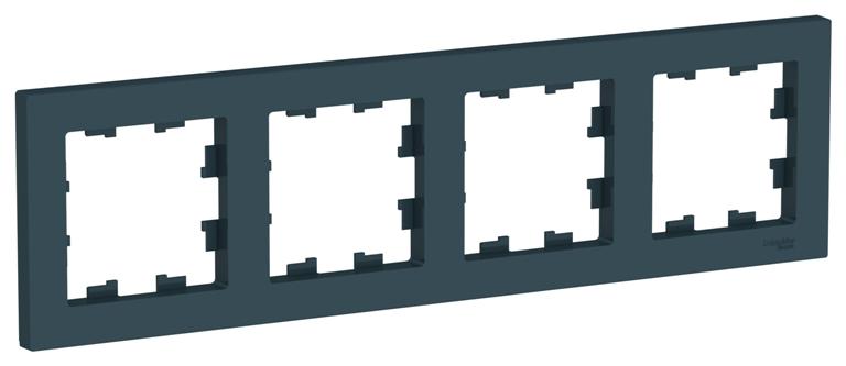 Рамка 4-постовая, универсальная, ATLASDESIGN, изумруд