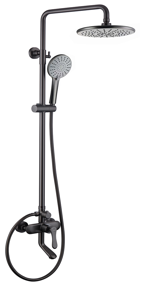 Душевой гарнитур Соломон 808-353R, черный матовый