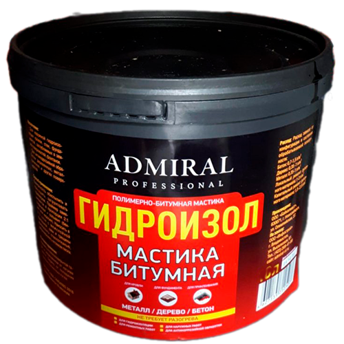 Мастика битумная полимерная Адмирал "Гидроизол", 30л