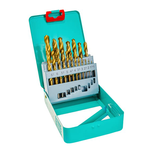 Набор сверл "Sturm" по металлу 1-10мм, в металл. кейсе, 19шт