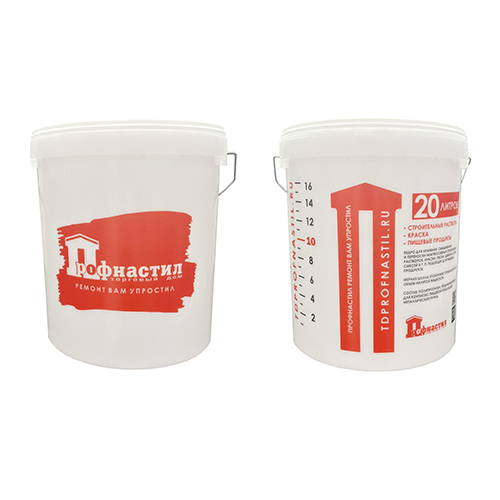 Ведро "ТД Профнастил", 20л, полимерное, с крышкой