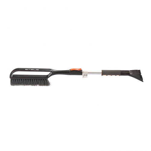 Щетка-сметка "Stels" для снега со скребком телескопическая, 770-990мм!!!