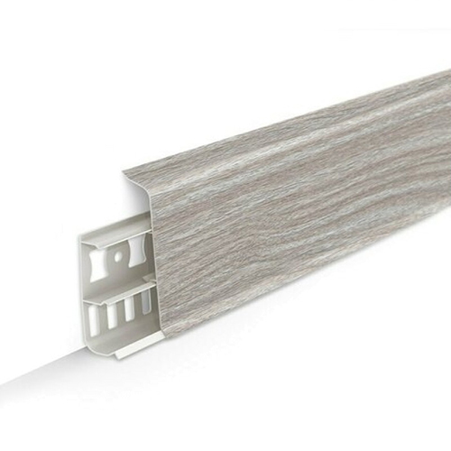Плинтус "Орех антик", кабель-канал, мягкий край, 70*2200мм