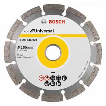 Диск "Bosch" отрезной алмазный 150*22,2мм "Eco Universal" сухая резка