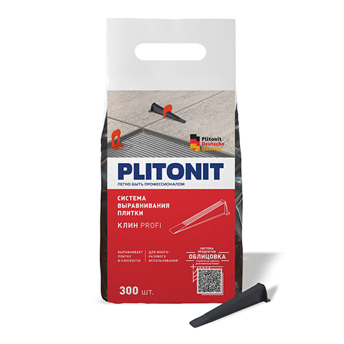 Система выравнивания плитки "Плитонит SVP-PROFI", Клин (для Зажима Ворота), 100шт/уп