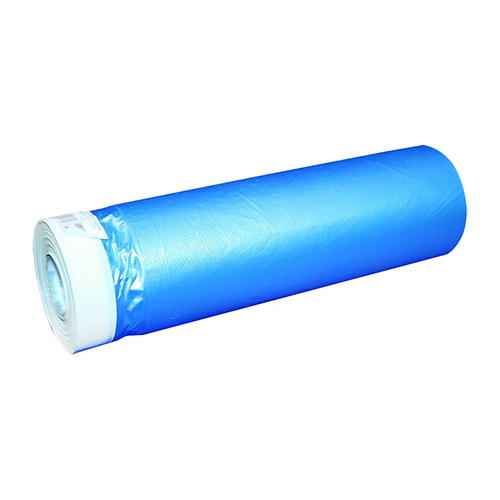 Пленка "ADMIRAL" защитная с клеящей малярной лентой, синяя, 1,8*20м, 7 мкм